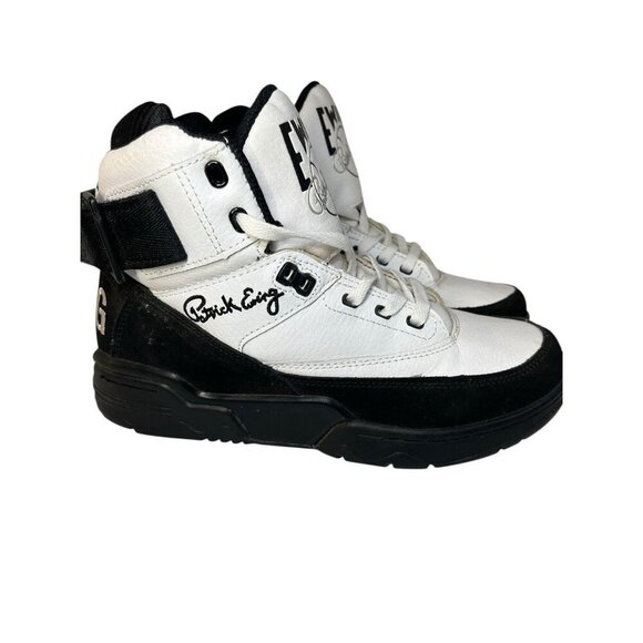 Patrick Ewing Athletics 33 Hi Sneaker Black/White/Silver Men's 7 Retro Style - Picture 6 of 16